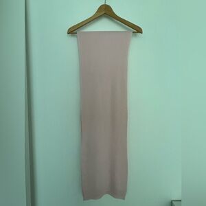 Benetton Light Pink Knit Scarf